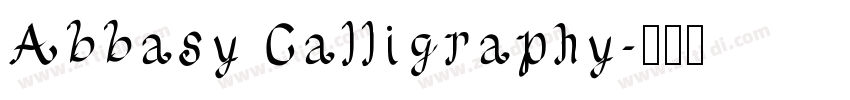Abbasy Calligraphy字体转换